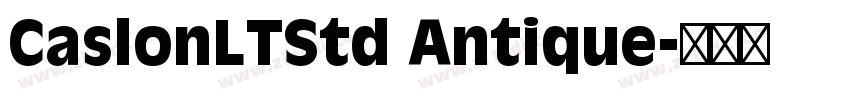 CaslonLTStd Antique字体转换